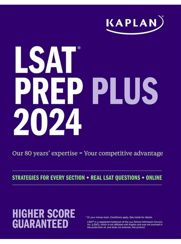 Kaplan Test Prep: LSAT Prep Plus 2024:  Strategies for Every Section + Real LSAT Questions + Online (Paperback)