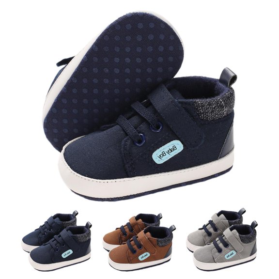 Baby Shoes Boys Girls Infant Sneakers Non-Slip Rubber Sole Toddler Crib First Walker Shoes