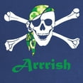 thumbnail image 2 of CafePress - Arrish Irish Pirate Skull And Crossbones Maternity - Maternity Dark T-Shirt, 2 of 3