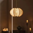 thumbnail image 6 of Arturesthome Vintage Scandinavian Wood Pendant Lights Woven Lantern Chandelier Pendant Lamp Shade, Hanging Ceiling Light, Handmade Lampshade, 6 of 20