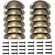 thumbnail image 1 of 12 piezas de manijas de latón antiguo para gabinetes, manijas para puertas, armarios de cocina vintage, 1 of 5