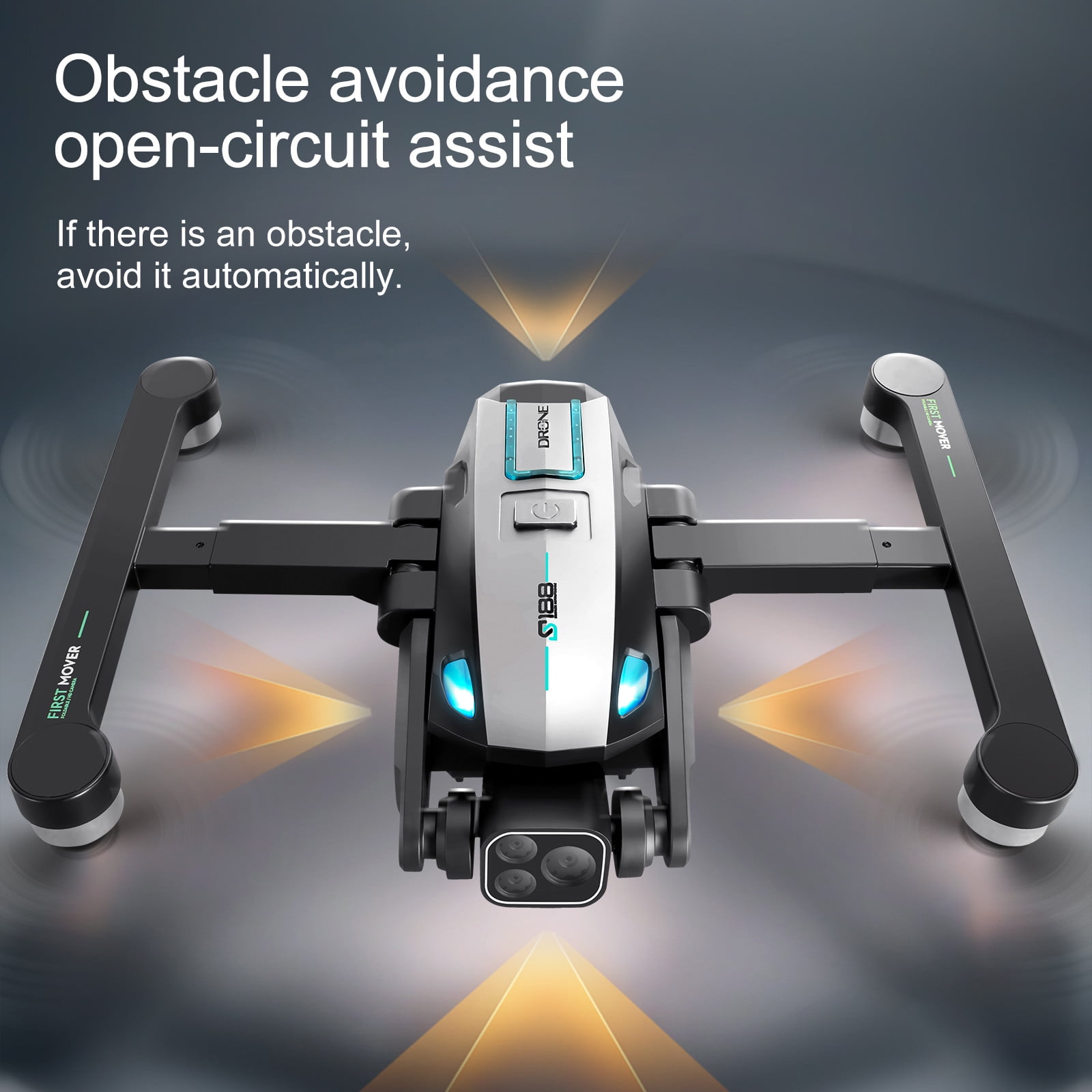 YZHMYR GPS Return 4-Way Obstacle Avoidance Drone & Professional Aerial Drone Brushless Motor 2KM Flight Distance HD Camera for Outdoor Adventure Aerial Photography Long Range Flight Supplies