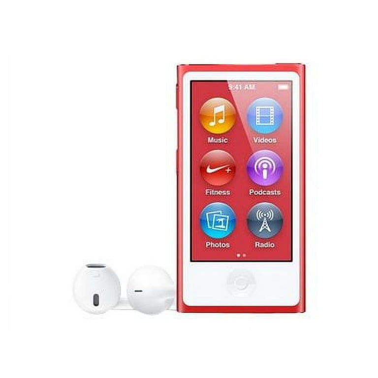 Pre-Owned Apple iPod Nano 7th Generation 16GB Red MP3 Audio Video