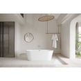 thumbnail image 2 of Elegant Kitchen & Bath BT10665GW-BNK 65 in. Soaking Bathtub, Glossy White with Brushed Nickel Trim, 2 of 7