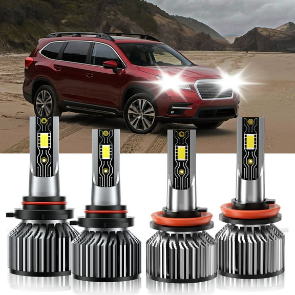 VEHIFOMO Compatible for Subaru Ascent 2019-2020 9005 H11 LED Headlight Super Bright Bulbs 6500K