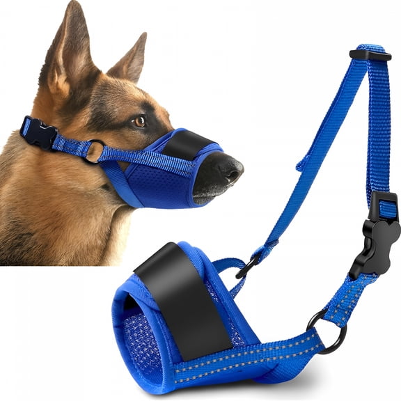 GASTROPOD Dog Muzzle,Muzzle for Medium Large Sized Dog to Prevent Biting Chewing,Reflective