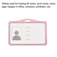 thumbnail image 6 of Uxcell 9.2x6.5cm Horizontal Aluminum Badge Holder with Metal Hook Lanyard Rose Gold Tone, 6 of 7