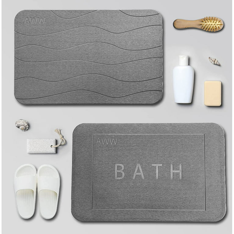 Bath Stone™ Mat - Rain 3-Pack