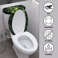 thumbnail image 4 of HELLHERO Adds Holiday Charm Toilet Top Cover Set Stretch Polyester Fabric, Adjustable, Fits All Toilet Shapes U-Shaped, Saint Patrick's Day, 4 of 6