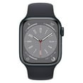 thumbnail image 2 of Apple Watch Series 8 with Sport Band, GPS, 41mm Aluminum Case, and Always-On Retina Display (Midnight, Restored), 2 of 5