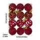 thumbnail image 3 of 12 bolas navideñas de terciopelo flocadas, adornos navideños de plástico, adornos colgantes decorativos para árbol de Navidad., 3 of 5