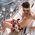 thumbnail image 2 of luoweisi Men's Beach Shorts Quick Dry Swim Trunks with Mesh Lining Art Flowers XL, 2 of 5