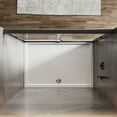 thumbnail image 4 of Sunny Shower 48 in.W x 72 in.H Double Sliding Shower Door Dumb Black Finish Framed with 1/4 inch Clear Tempered Glass, 4 of 13