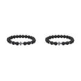 thumbnail image 3 of Guardoinrt Fashionable And Comfortable Beaded Bracelets. Easy Matching For Any Style Exquisite Appearance Stone Beads Bracelets Frosted 2Set, 3 of 6