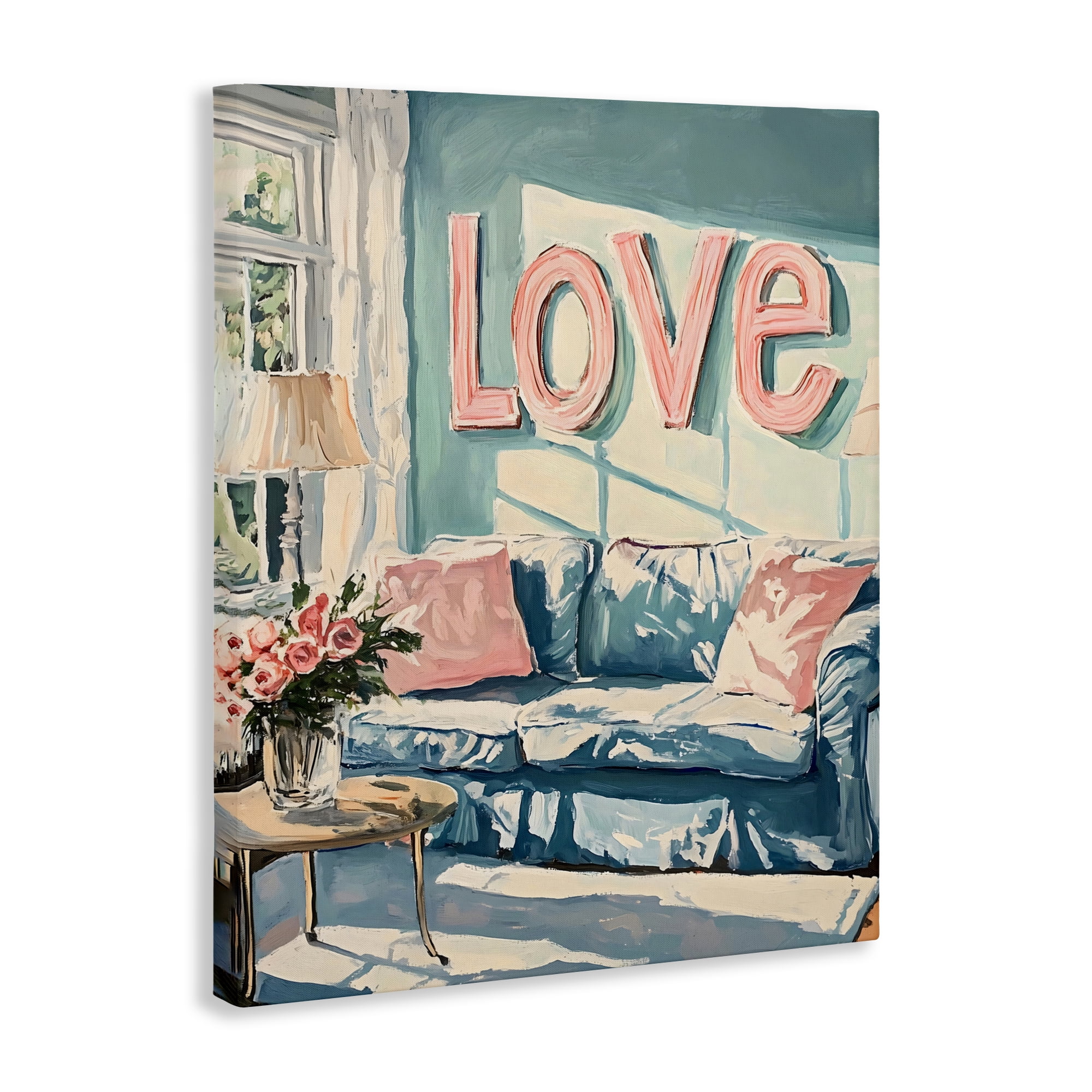 Stupell Industries Love Letters Above Cozy Couch Canvas Wall Art, design by The Prints Vibe