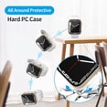thumbnail image 3 of 3 PCS Case for Apple Watch Series 7 41mm with Tempered Glass Screen Protector, Hard PC Shockproof Protective Cover for iWatch 7 41mm Accessories (Black+Clear+Green), 3 of 5