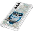 thumbnail image 6 of Compatible with Samsung Galaxy S23 Plus Case Liquid Glitter Cute Stylish Slim Silicone Quicksand Sparkle Shockproof Protective for Women Girls Case for Samsung Galaxy S23 Plus Pearl Owl YB, 6 of 6