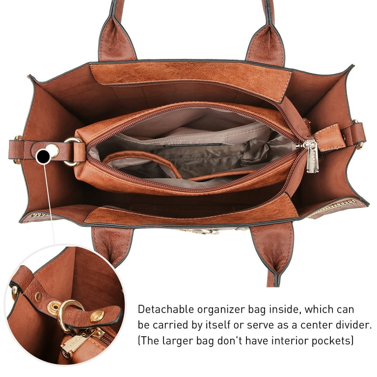 Women s 3Pcs Purse Handbag Shoulder Bag Tote Satchel Hobo Bag Briefcase Work Bag for Ladies