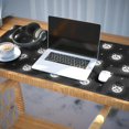 thumbnail image 3 of Long Mouse Pads for Desk,Black White Cat Moon Star Pattern Desk Mats on Top Of Desks, Desk Mouse Pad Extra Large with 3mm Non-Slip Base and Stitched Edge for Gaming,Office,Work,Home 35.4"x15.7", 3 of 6
