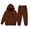 Brown, variant on Boys Girls Cat Print Tracksuits Set Long Sleeve Hooded Active Sweatshirt & Jogger Pants Suits 2 Piece Casual Sweatsuit(Blackish Green,2-3 Years)