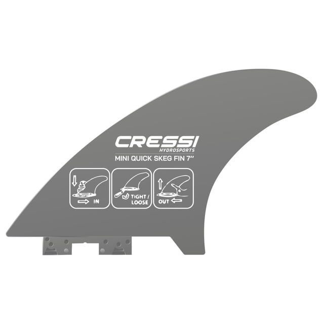 QUILLA Cressi Aletilla 7'' US Quick Gris para Paddleboard