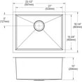 thumbnail image 2 of Elkay Crosstown 16 Gauge Stainless Steel, 23-1/2" x 18-1/4" x 10" Single Bowl Undermount Sink Kit, 2 of 7