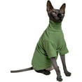 thumbnail image 5 of UOSIA Sphynx Cats Solid Warm Fleece Shirt Cat Turtleneck Thermal Hairless Cat Clothes, 5 of 6
