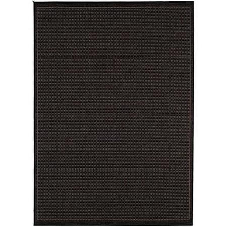 Couristan 10012000023710U 2 ft. 3 in. x 7 ft. 10 in. Recife Saddlestitch Rug - Black & Cocoa Distinctively designed to complement the simple yet classic styling of outdoor furniture  uniquely colored to make stone entryways and patio decks warmer and more inviting  couristan is proud to expand its popular outdoor/indoor area rug collection  recife. Specifications Color: Black & Cocoa Material: Polypropylene Collection: Recife Size: 2 ft. 3 in. x 7 ft. 10 in. Weight: 4 lbs - SKU: CRS676