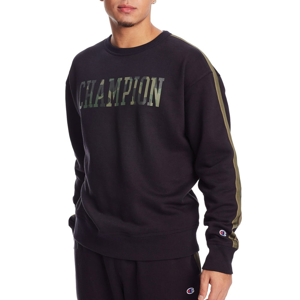 Champion - Champion Men's Powerblend Fleece Camo Crewneck Sweatshirt ...