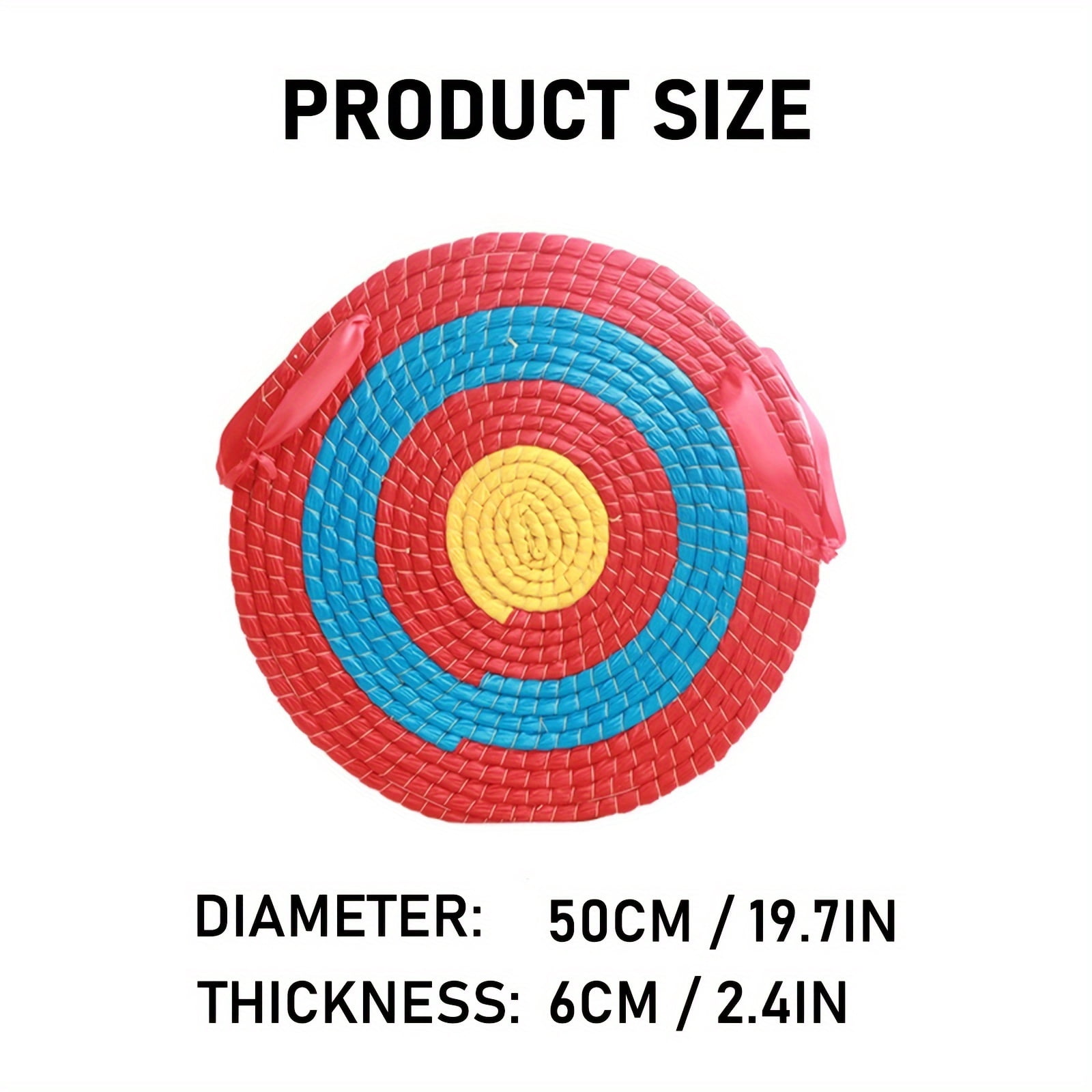 DIYMAG Archery Straw Target for Backyard, Durable & Colorful Arrow Target for Archery Outdoor Shooting Practice（19.7 x 19.7 x 2.4in）