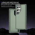 thumbnail image 4 of TECH CIRCLE Hard Case for Samsung Galaxy S24 Ultra (6.8 2024 - Shockproof Scratch Resistant Plastic Premium Rugged Phone Case Protective Lightweight Slim Fit Basic Case Cover, Green, 4 of 8
