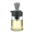 thumbnail image 1 of Glass Oil Bottle with Silicone Brush 2 in 1 Kitchen Utensil for Kitchen Baking, 1 of 7