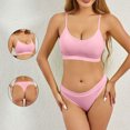 thumbnail image 2 of ZQUUVOU Women's Sports Bra Bikini Set Racerback Breathable Quick Dry Yoga Running Fitness Training Comfortable Workout Pink, 2 of 9