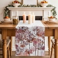 thumbnail image 2 of Table Runner 72 Inches Long for Kitchen Dining, Red Onion Flowers Dresser Scarf Farmhouse, Dining Table Decorations for Wedding/Parties, Spring Watercolor Dandelion Floral Plants 13 x 72 In, 2 of 8