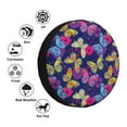 thumbnail image 4 of Naloa Paint Butterflies PVC Leather Spare Tire Wheel Cover for Car Truck SUV Camper Trailer Universal Fit many size14 inch, 4 of 6