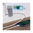 thumbnail image 3 of Probador USB Voltímetro digital CC Amperímetro Voltaje Amperímetro Detector Cargador de energía móvil Indicador azul, 3 of 5
