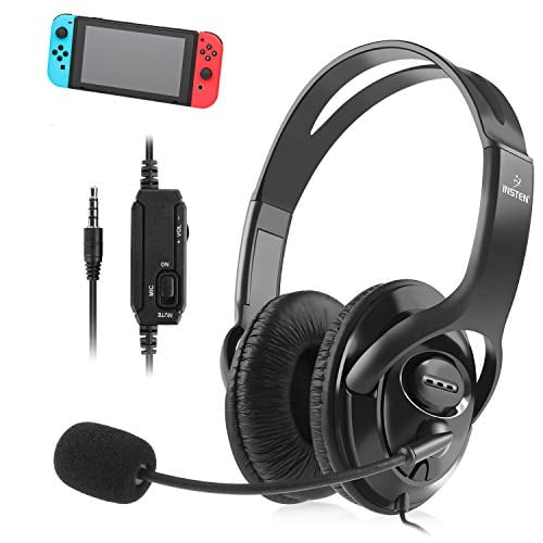 Fortnite Headset Nintendo Switch Insten Gaming Headset With Mic Compatible With Nintendo Switch Fortnite In Game Play Chat Ps4 Pc Game 3 5mm Universal Over Walmart Com Walmart Com