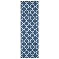 thumbnail image 2 of SAFAVIEH Cambridge Leonard Geometric Wool Runner Rug, Navy/Ivory, 2'6" x 6', 2 of 9