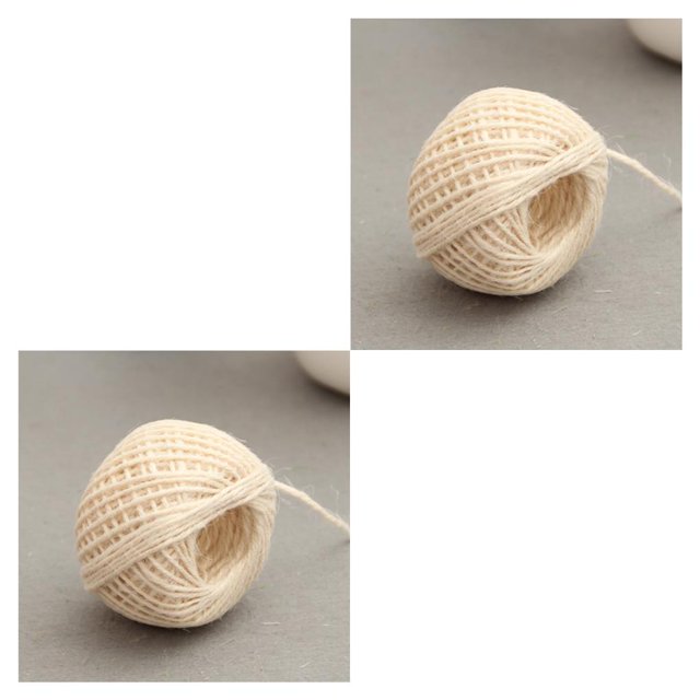 Advancent Cuerdas de arpillera retorcidas de estilo Vintage, cuerdas decorativas de costura para álbum de recortes, cuerdas de hilo para manualidades DIY, Beige 2piezas Advancent CBP008318