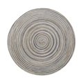 thumbnail image 1 of Sets de Table Ronds en Coton Faciles d'Entretien 36cm Lavables Tissés 6 Pcs (Gris), 1 of 5
