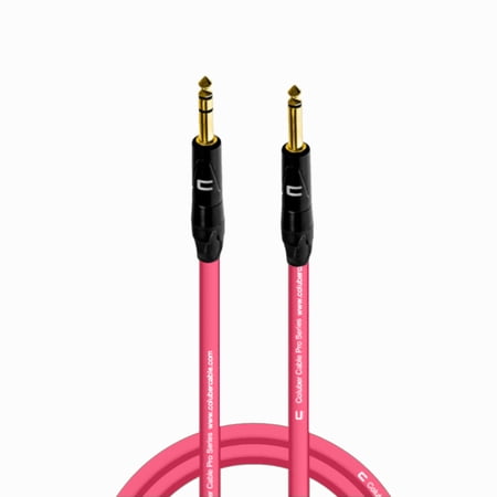 Coluber Cable 1/4" TRS Male to 1/4" TS Male Pro 3-Pin Microphone Connector