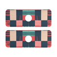 thumbnail image 7 of Yayeee Faucet Mat for Kitchen Sink 14.7" Diatomite Long Splash Guard Pad, Red Teal Plaid, 2 Pack, 7 of 7