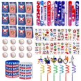 thumbnail image 1 of Set de regalos para fiestas XIPEGPA de béisbol, 72 unidades, con bolsas y pulseras, 1 of 6