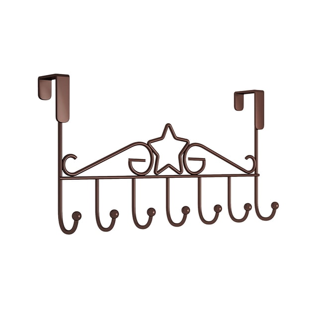 Estantes para colgar detrás de la puerta con ganchos, tipo percha trasera para puerta, sin necesidad de agujero, para dormitorio, detrás del gancho, para guardar ropa.