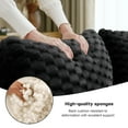 thumbnail image 4 of Alvantor 146" Cloud Modular Sectional Sofa Deep Seat Flannelette Boneless Couch for Living Room Bedroom Black, 4 of 11