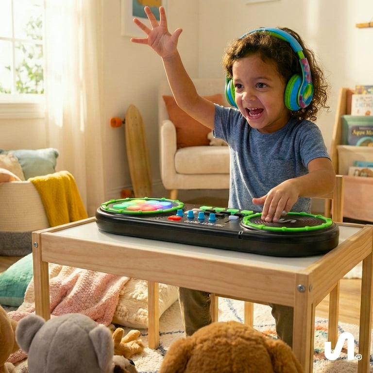 The Next Beat by Tiesto First DJ Mixer for Kids with Jog Wheel, DJ