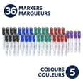 thumbnail image 2 of Quartet DryGuard Dry Erase Markers With Eraser Chisel Tip Assorted Ink Colors Pack of 36, 2 of 6