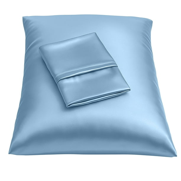 Funda de almohada BLISSFORD Luxury Satin para cabello Standard Jewel Blue