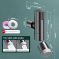 thumbnail image 1 of Bgsha Sink Faucet Stainless Steel Tap Wall Mounted Water Faucet Rotation Wash Basin Mop Pool Single Cold Tap Attachment Outdoor Home Kitchen Bathroom, 1 of 7
