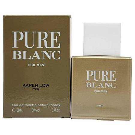 - Karen Low Pure Blanc cologne for men - Strong masculine scent with black suede